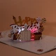 Музична 3D листівка з підсвіткою на день народження Happy Birthday - зображення 3