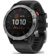 Смарт-годинник Garmin Fenix 6 Solar Silver with black band (010-02410-00) - изображение 1