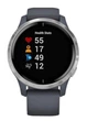 Смарт-годинник Garmin Venu Silver Stainless Steel Bezel w. Granite Blue and Silicone B. (010-02173-01/03) - изображение 4