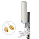 Антенна 4G 3G LTE наружная двойная MIMO 2x 14 dBi SMA 700-2700 МГц 5 метров, внешняя уличная всепогодная - изображение 1