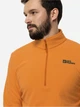 Толстовка на молнии мужская Jack Wolfskin Taunus Hz M 1709522-3285 M Оранжевая с принтом (4064993849233) - изображение 4