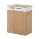 Бамбуковая корзина для белья 100л Juskys 63x52х32 - изображение 1