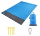 Пляжне покривало водонепроникне нейлонове Beach Towel 200х140 см Голубе - зображення 4