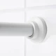 Карниз для душу ІКЕА BOTAREN 120-200 см білий (90314973) - зображення 2