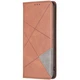 Чохол-книжка з кишеньками UniCase Geometric Pattern для Samsung Galaxy S24 Ultra - Brown - зображення 2