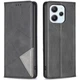 Чехол-книжка с кармашками UniCase Geometric Pattern для Xiaomi Redmi 12 - Black - изображение 1