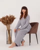Жіночий костюм з креп жатки сотрочка та штани Сірий Maybel 3XL 412 (2090_8) - зображення 5