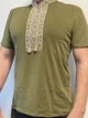 Футболка вишиванка 3XL олива (БМ-40) - зображення 1