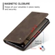 Чехол книжка с магнитом Xiaomi Redmi Note 12 CaseMe Dark Brown (32843-05) - изображение 7