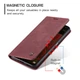 Чехол книжка с магнитом Xiaomi Redmi Note 12 5G CaseMe Wine (33353-42) - изображение 7