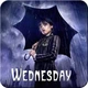 Наклейка на пляшку Уэнсдэй Wednesday, 12*6 см - зображення 2