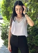 Fashions • Блузка без рукавів з глибоким декольте "Glo" Fashions 42-44 білий (4711-фг) - зображення 3
