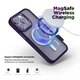 Чехол для Apple iPhone 12 Pro/12, Unit MagSafe, Фиолетовый, прозрачный, магсейф, противоударный, магнитный, панель-накладка с поддержкой MagSafe, с поддержкой беспроводной зарядки, TPU+PC, защита всего корпуса, ударостойкий, ArmorStandart (ARM74851) - изображение 3