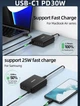 Зарядний пристрій Rocoren Gan Desktop Charger 100w (3 Type-C + 3 USB) PD 30w - зображення 7