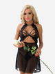 Komplet erotyczny (halka + figi stringi) LivCo Corsetti Fashion Malviami LC 90625 L/XL Black (5907621624699) - obraz 1