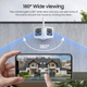 Уличная панорамная IP камера 4МП Sectec ST-439E-4M-DL 3.6mm WiFi FHD White - изображение 4
