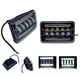 Светодиодная противотуманная фара С СТГ ПТФ LED Габарит 75W 5LED CREE 165*105*75мм Белый свет Толстый радиатор (05323) - изображение 1