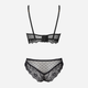 Komplet erotyczny (biustonosz + figi brazylijskie) LivCo Corsetti Fashion Pine LC 90667 L/XL Black (5907621626297) - obraz 8