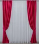 Комплект готовых штор VR-Textil Бархат № 900ш Красный 150х275 см 2 шт (30-705) - изображение 2