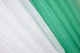 Кухонные шторки VR-Textil № 096к с подвязками мятный с белым 400х170 см (50-993) - изображение 5
