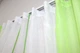 Кухонный комплект VR-Textil № 038к шторки и тюль салатовый с белым 280х170 см (50-468) - изображение 4