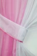 Кухонные шторы VR-Textil № 017к комбинированные с подвязками розовый с белым 265х170 см (50-020) - изображение 3