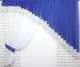Кухонный комплект VR-Textil № 062к шторка с ламбрекеном синий с белым 200х170 см (50-614) - изображение 1