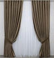 Комплект готовых штор VR-Textil Бархат (бархат) № 1218 ш Светло-коричневый 100х275 см 2 шт (31-521) - изображение 2