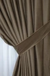 Комплект готовых штор VR-Textil Бархат (бархат) № 1218 ш Светло-коричневый 100х275 см 2 шт (31-521) - изображение 4
