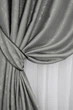 Комплект готовых штор VR-Textil Лен Саванна № 635ш Серый 100х270 см 2 шт (31-149) - изображение 4
