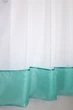 Кухонний комплект VR-Textil № 099к тюль з бірюзовий з білим 150х170см см (50-949) - зображення 5