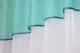 Кухонна фіранка VR-Textil № 047к бірюзовий з білим 280х170 см (50-460) - зображення 3