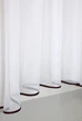 Кухонный комплект VR-Textil № 051к тюль и шторки с подвязками бордовый с белым 280х170 см (50-437) - изображение 5