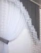 Кухонный комплект VR-Textil № 062к шторка с ламбрекеном графитовый с белым 150х170 см (50-504) - изображение 2