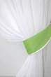 Кухонний комплект VR-Textil № 103к шторки з ламбрекеном білий з салатовим 150х170 см (52-0039) - зображення 3