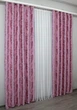 Комплект готовых штор VR-Textil Блэкаут Лилия № 1103ш Розовый 150х275 см 2шт (30-918) - изображение 4