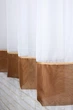 Кухонная занавеска VR-Textil № 078к коричневый с белым 280х170 см (50-462) - изображение 5