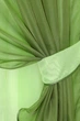 Кухонная занавеска VR-Textil № 018к штора и тюль с ламбрекеном оливковый с салатовым 270х170 см (50-217) - изображение 3