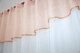 Кухонная занавеска VR-Textil № 047к персиковый с белым 280х150 см (59-559) - изображение 3