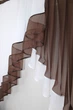 Кухонная занавеска VR-Textil № 023к венге с белым 150х150 см (50-522) - изображение 5
