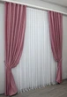 Комплект готовых штор VR-Textil Бархат № 1126ш Розовый с золотистым 150х270 см 2 шт (30-943) - изображение 3