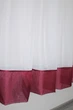 Кухонная занавеска VR-Textil № 047к бордовый с белым 280х170 см (50-397) - изображение 5