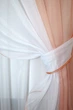 Кухонный комплект VR-Textil № 038к шторки и тюль персиковый с белым 280х170 см (50-025) - изображение 3