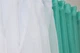 Кухонные шторки VR-Textil № 096к с подвязками бирюзовый с белым 400х170 см (50-805) - изображение 4