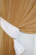 Кухонный комплект VR-Textil № 070к шторка с ламбрекеном кофейный с белым и желтым 200х170 см (50-362) - изображение 3