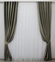 Комплект готовых штор VR-Textil Бархат Kadife № 1130ш болотный 150х275 см 2 шт (30-947) - изображение 2