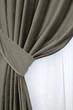 Комплект готовых штор VR-Textil Бархат Kadife № 1130ш болотный 150х275 см 2 шт (30-947) - изображение 3