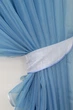 Кухонные шторки VR-Textil № 060к "Дуэт" с подвязками голубой с белым 330х170 см (50-416) - изображение 3