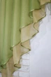Кухонный ламбрекен VR-Textil № 022к оливковый с янтарным 150х150 см (50-189) - изображение 6