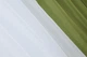 Кухонные шторки VR-Textil № 096к с подвязками оливковый с белым 400х170 см (50-804) - изображение 4